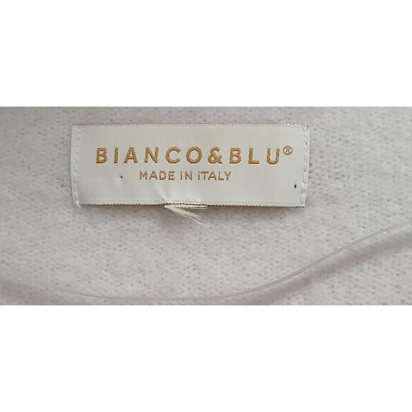 Bianco & Blu V-Neck Lavender Sweater Knit Wool Blend Soft Casual Italy Note - Picture 6 of 7